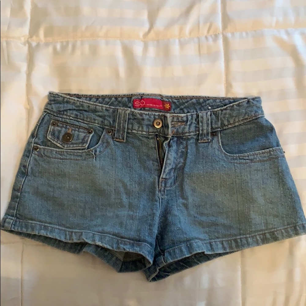 Denim shorts